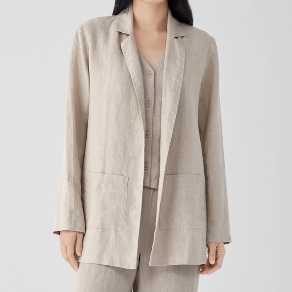 Eileen Fisher Women's Beige Blazer